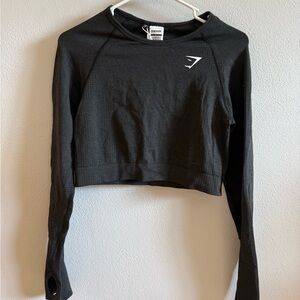 Gymshark Black Women's Virtual Seamless 2.0 Crop Top